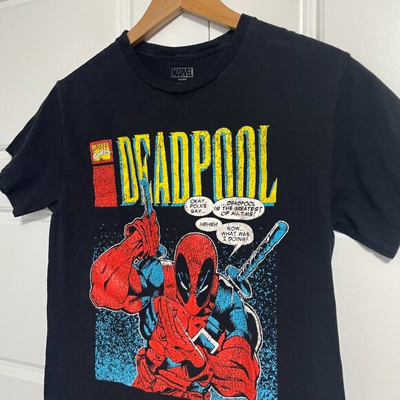 Share Deadpool T-Shirt Mens Small Black Retro Marvel Comic Book Cover Graphic Te - Picture 6 of 7